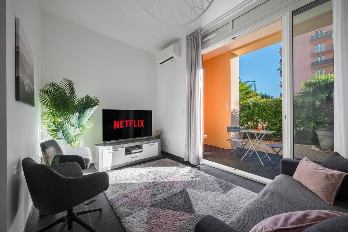 Le Coq Wagner - Parking - Air Conditioning - Pool Apartment Menton Bagian luar foto