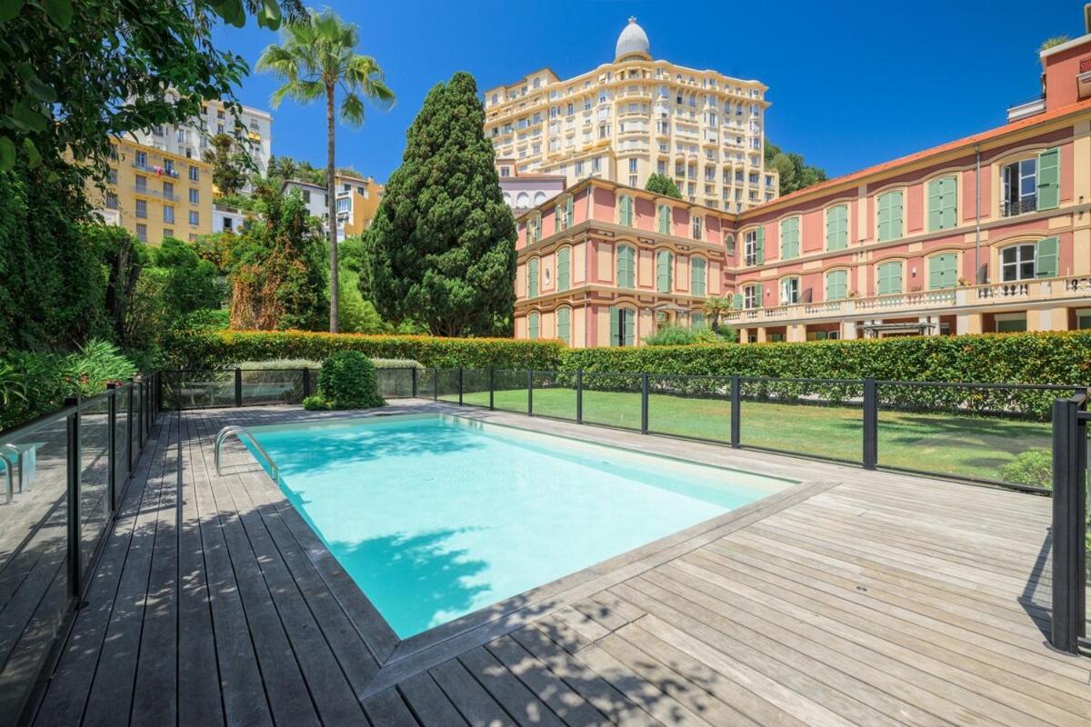Le Coq Wagner - Parking - Air Conditioning - Pool Apartment Menton Bagian luar foto